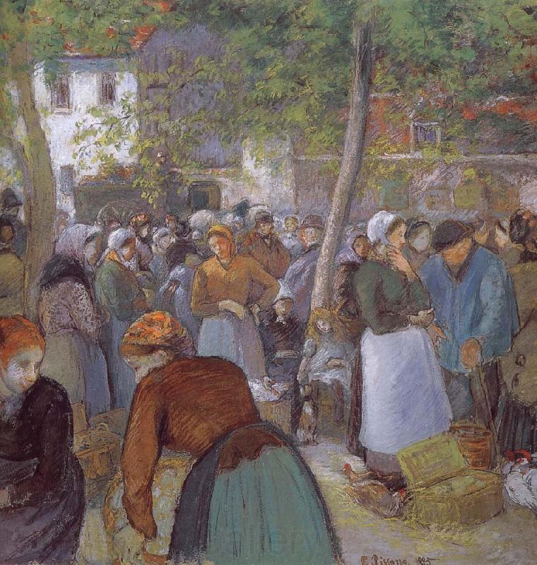 Camille Pissarro Market Norge oil painting art